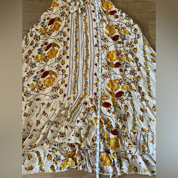 WAYAN Sleeveless Ruffled Floral Dress with Tie Front - Picture 6 of 9